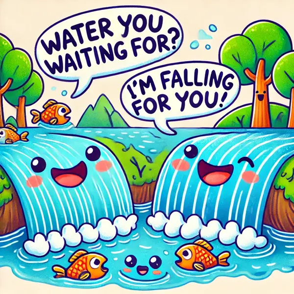 Funny river and waterfall puns
