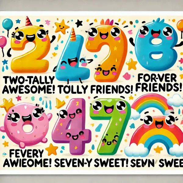 Cute number puns for kids