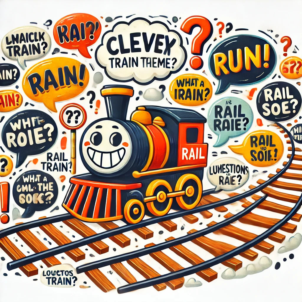 Clever locomotive rail puns