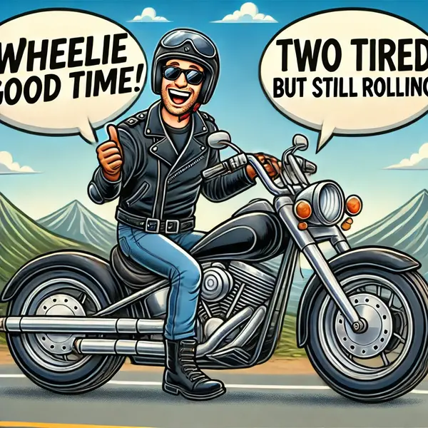 Clever two wheel puns for bikers