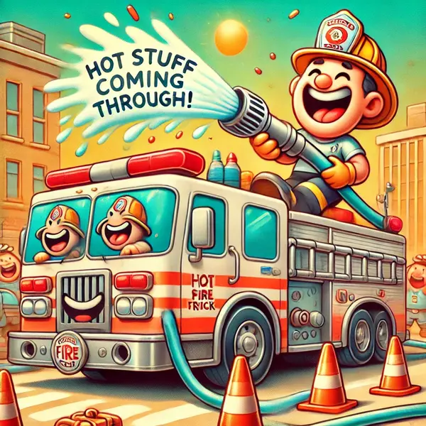 Catchy Fire Truck Humor