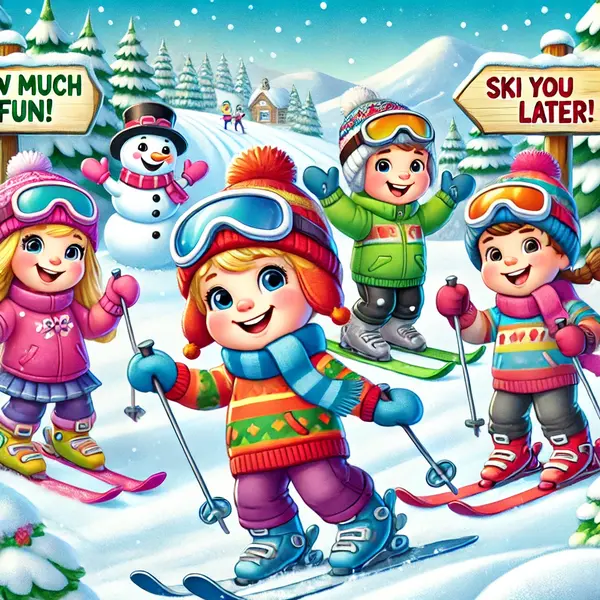 Playful Skiing Puns For Kids