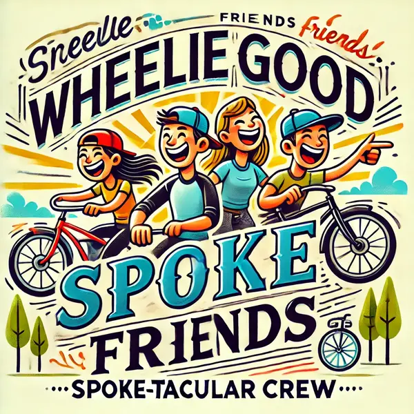 Clever cycling wordplay for friends