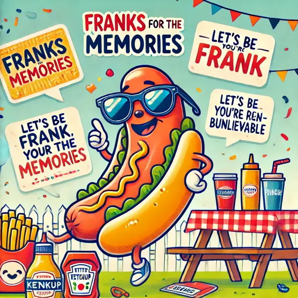 Hotdog Puns for Social Media Captions