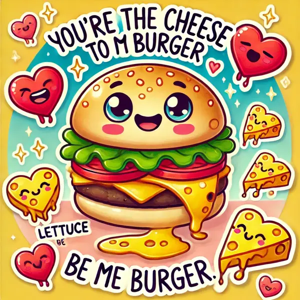 Cheeseburger puns that melt hearts