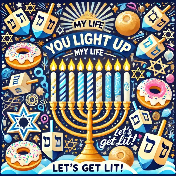 Clever Hanukkah puns for social media posts
