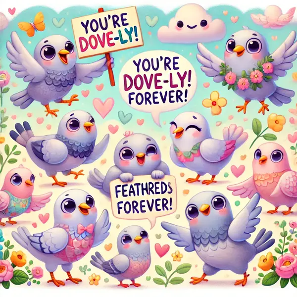 Cute Pigeon Wordplays That Spread Joy