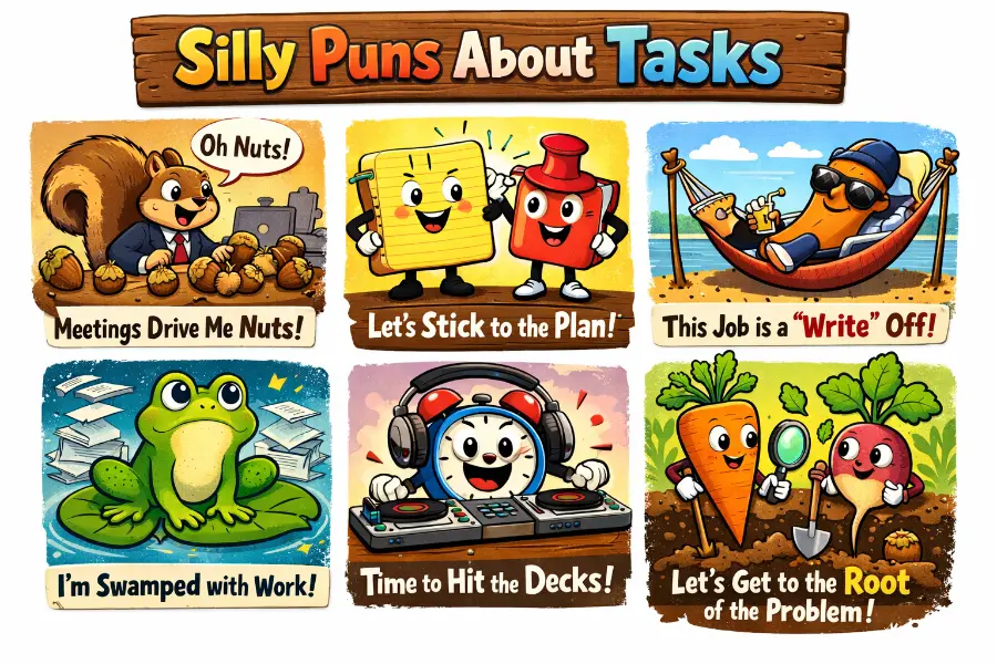 Silly Puns About Tasks