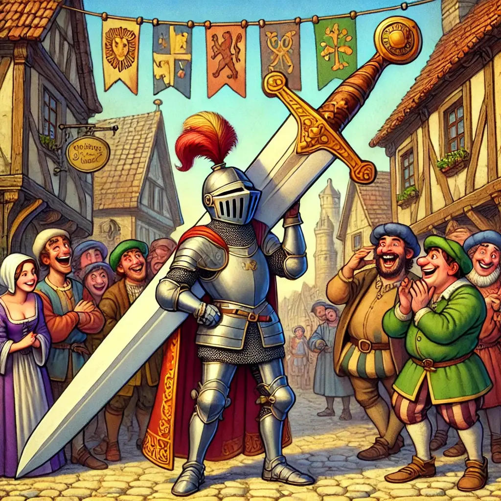 Medieval sword humor
