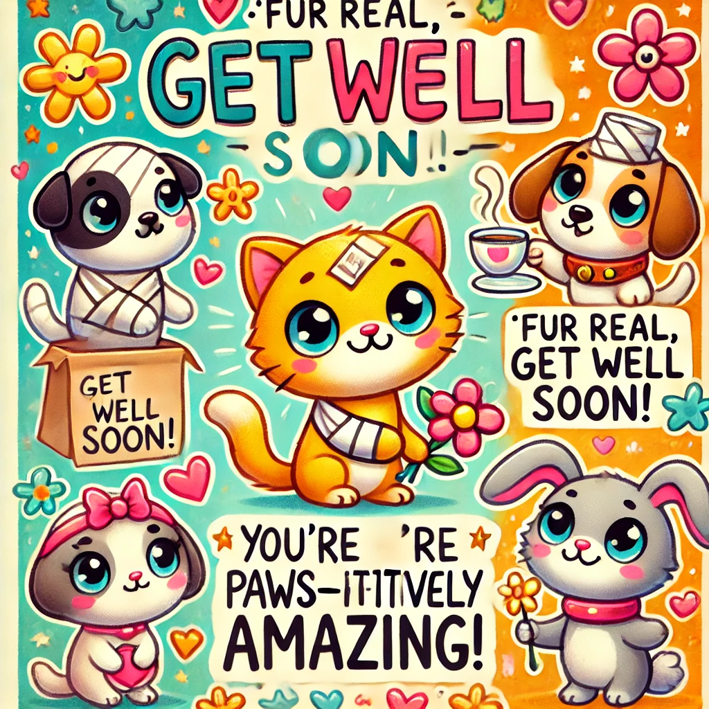 Cute get well soon puns for friends
