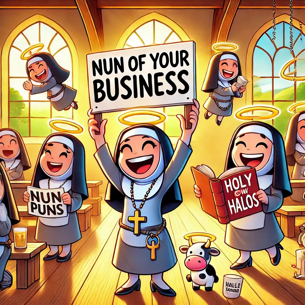 Clever wordplay nun jokes