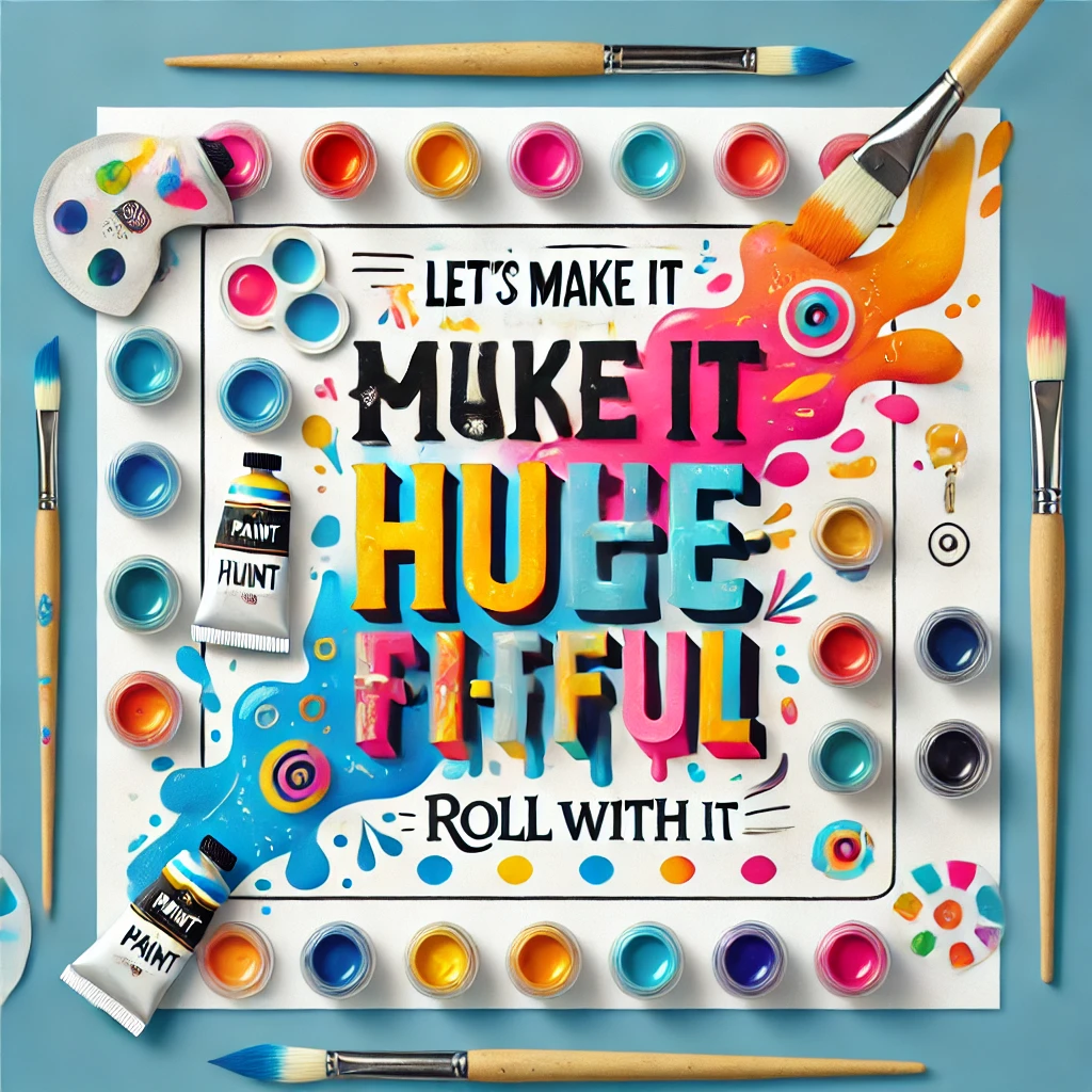 Creative paint puns for social media posts