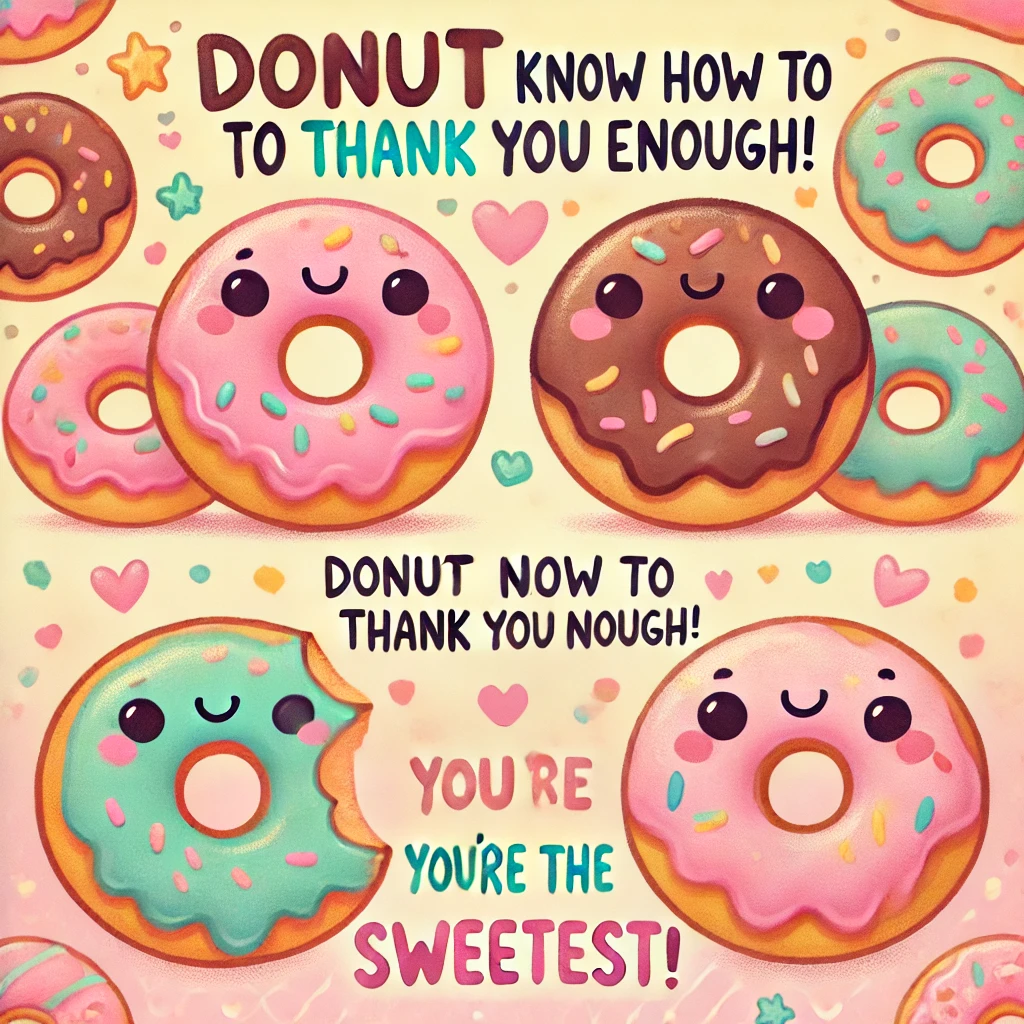 Donut Puns Thank You