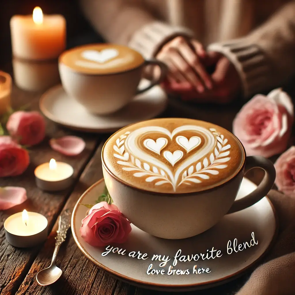 Romantic latte sayings for partners