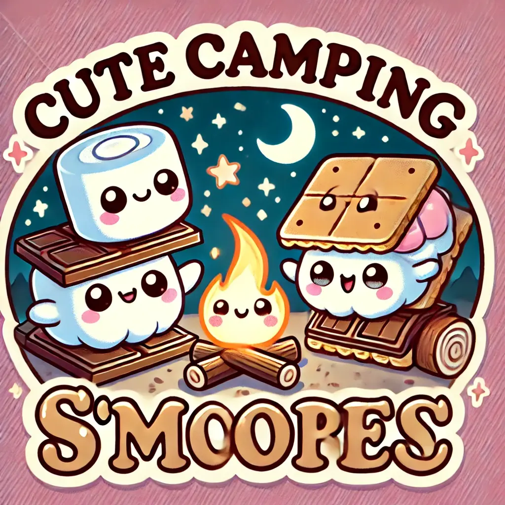 Cute camping smores wordplay