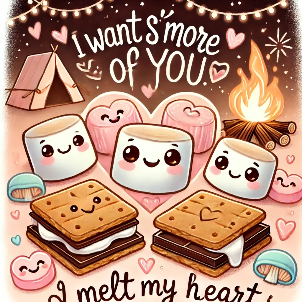 Sweet smores puns for love