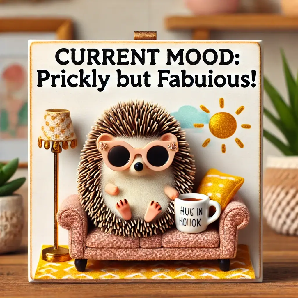 Funny hedgehog captions