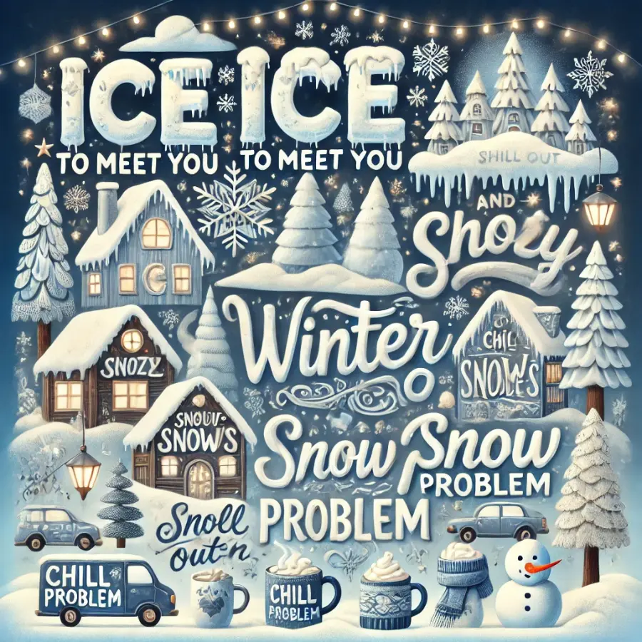 Winter puns with a frosty twist