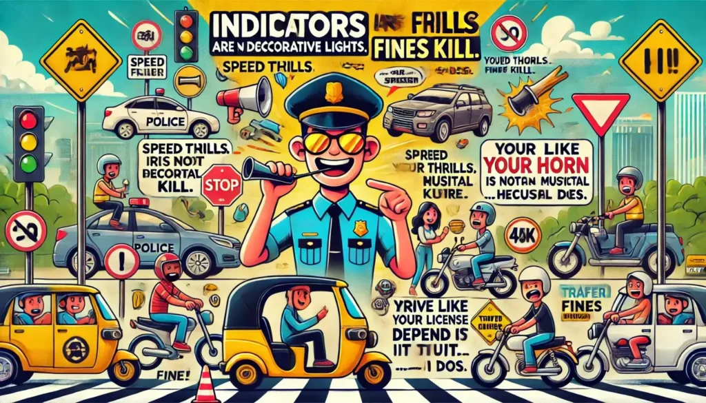 Traffic police humor for drivers
