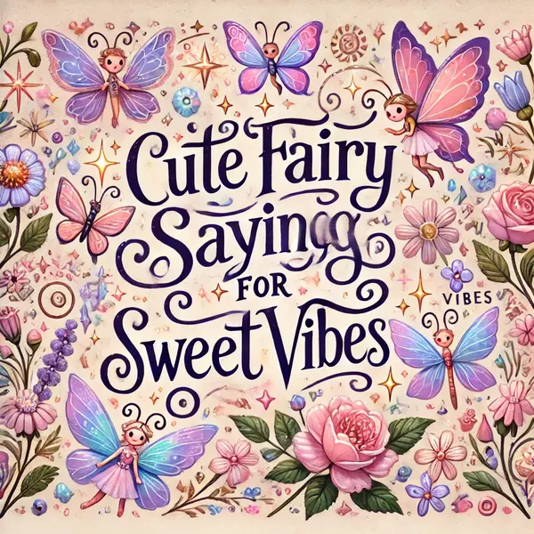 Cute fairy sayings for sweet vibes