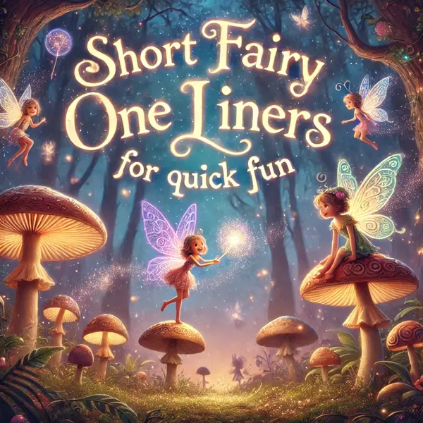 Short fairy one liners for quick fun
