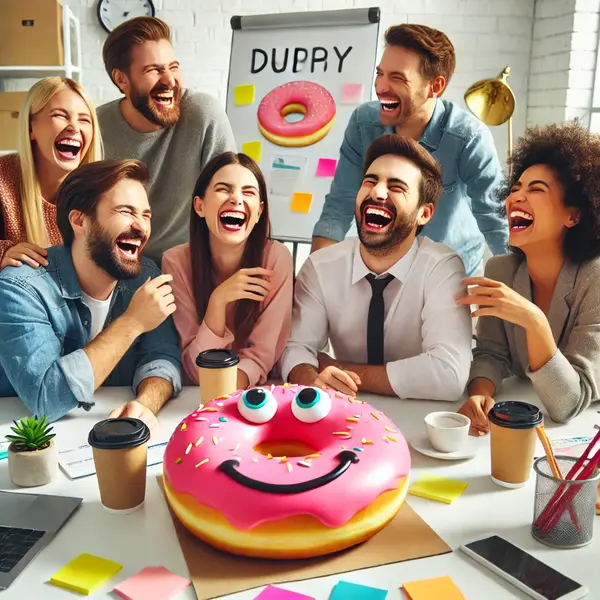 Donut humor to cheer up coworkers