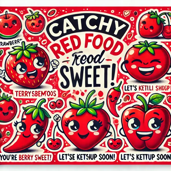 Catchy Red Food Puns