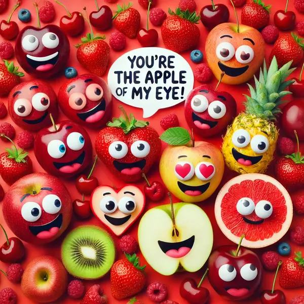 Silly Red Fruit Puns