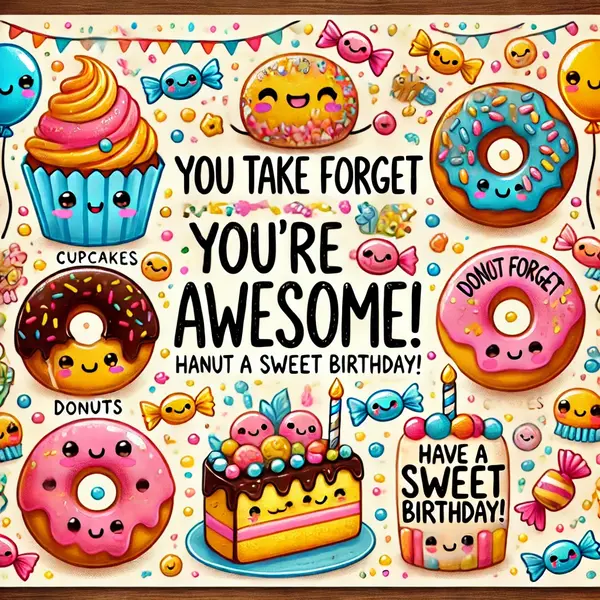 Sweet friend birthday puns