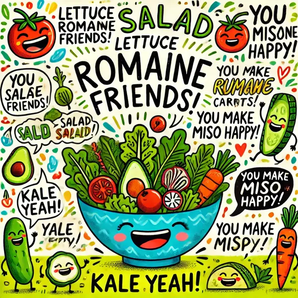 Hilarious Salad Puns And Captions