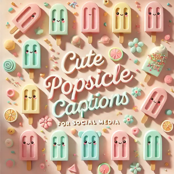 Cute popsicle captions for social media