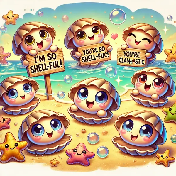 Romantic clam puns for couples