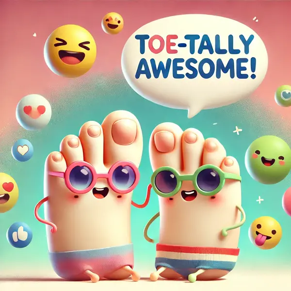 Funny Toe Puns for Social Media