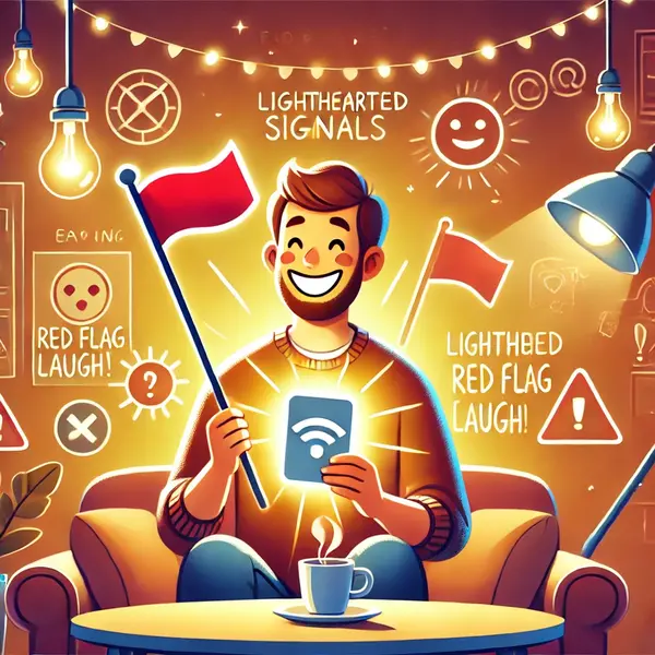 Reading Signals With Lighthearted Red Flag Laughs