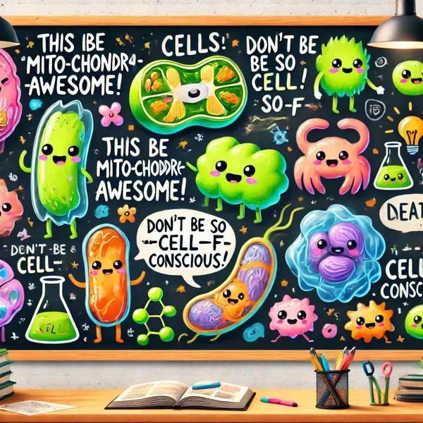 Clever cell puns for students