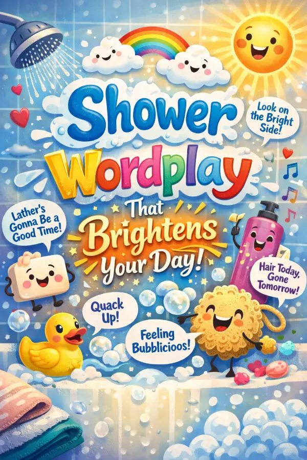 Shower Wordplay That Brightens Your Day