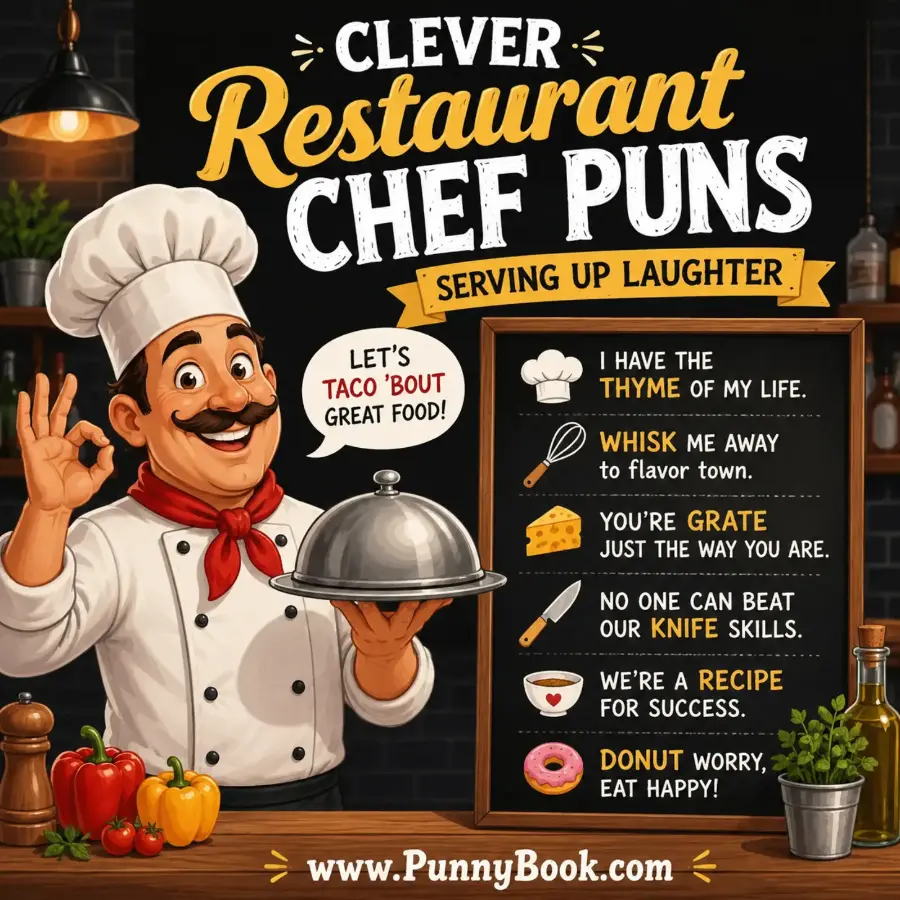 Clever Restaurant Chef Puns