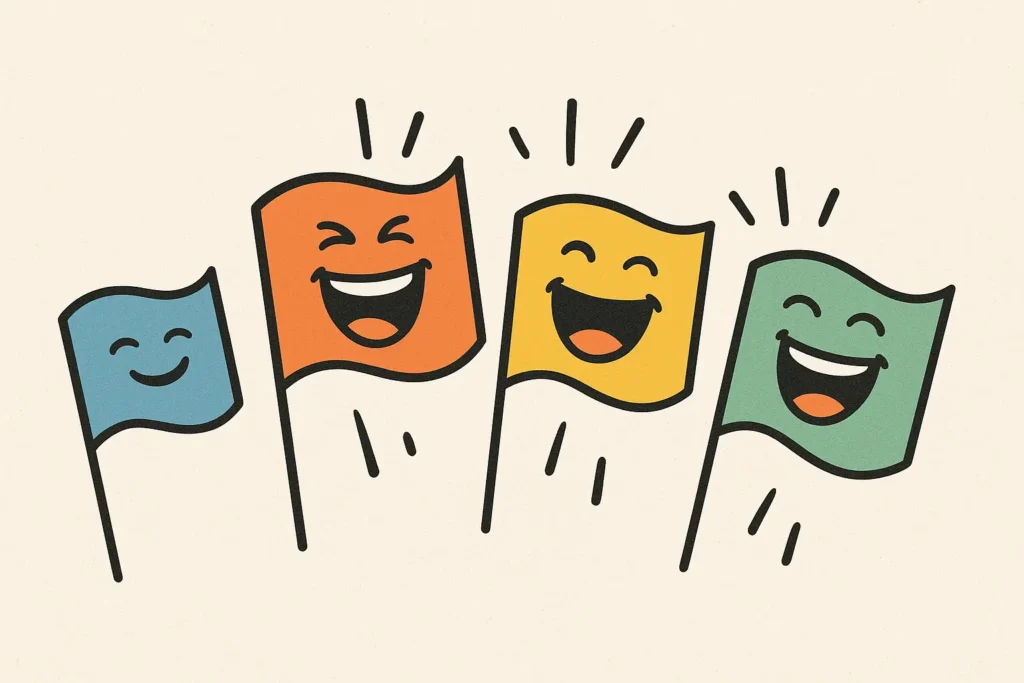 Light Flags Turning Into Big Laughs