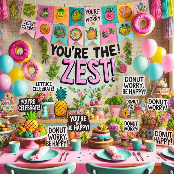 Playful Puns for Party Decorations