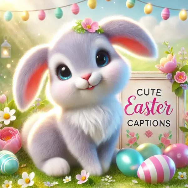 Cute Easter Bunny Captions for Social Media