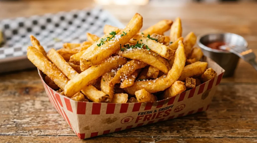 Golden Fries Captions for Social Media