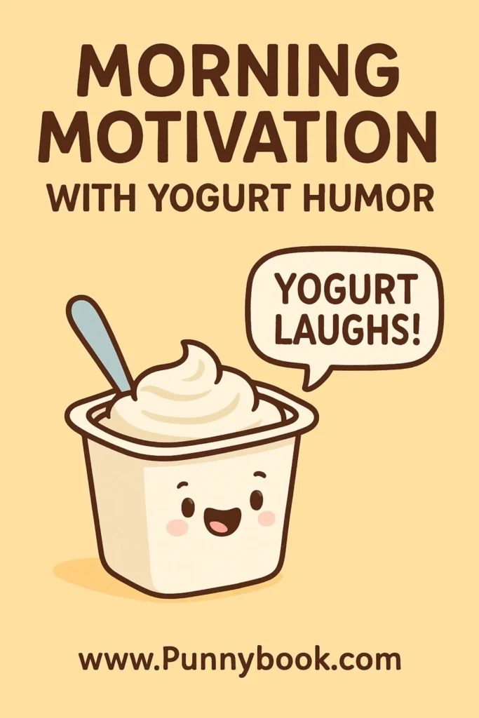 Morning Motivation with Yogurt Humor