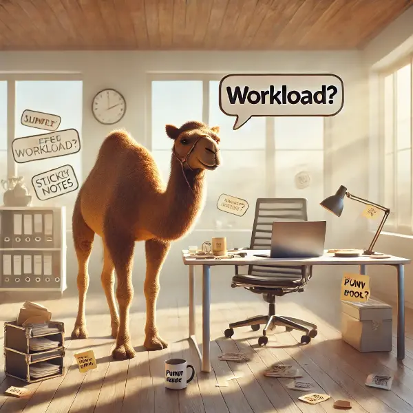 Camel work and office jokes