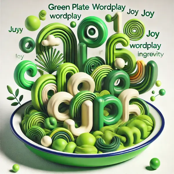 Green Plate Wordplay Joy