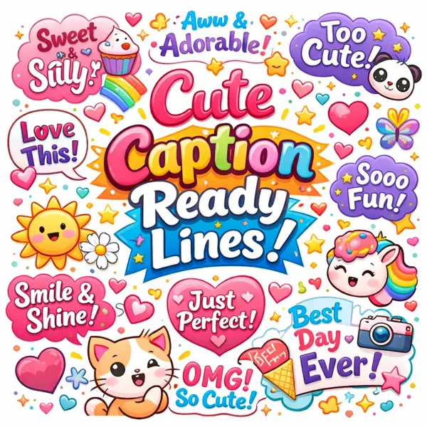 Cute Caption Ready Lines