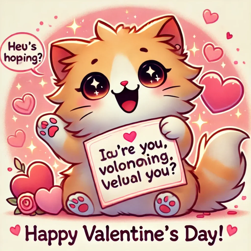 Funny Cat Pun Valentines