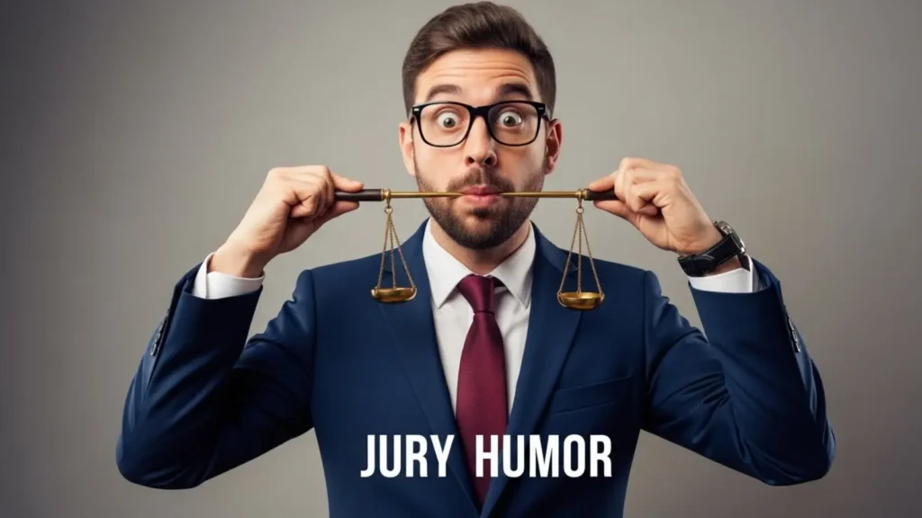 Playful jury humor