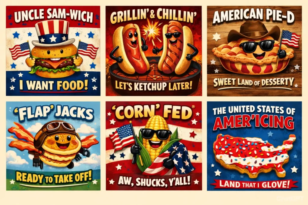Food Inspired American Puns for Tasty Laughs