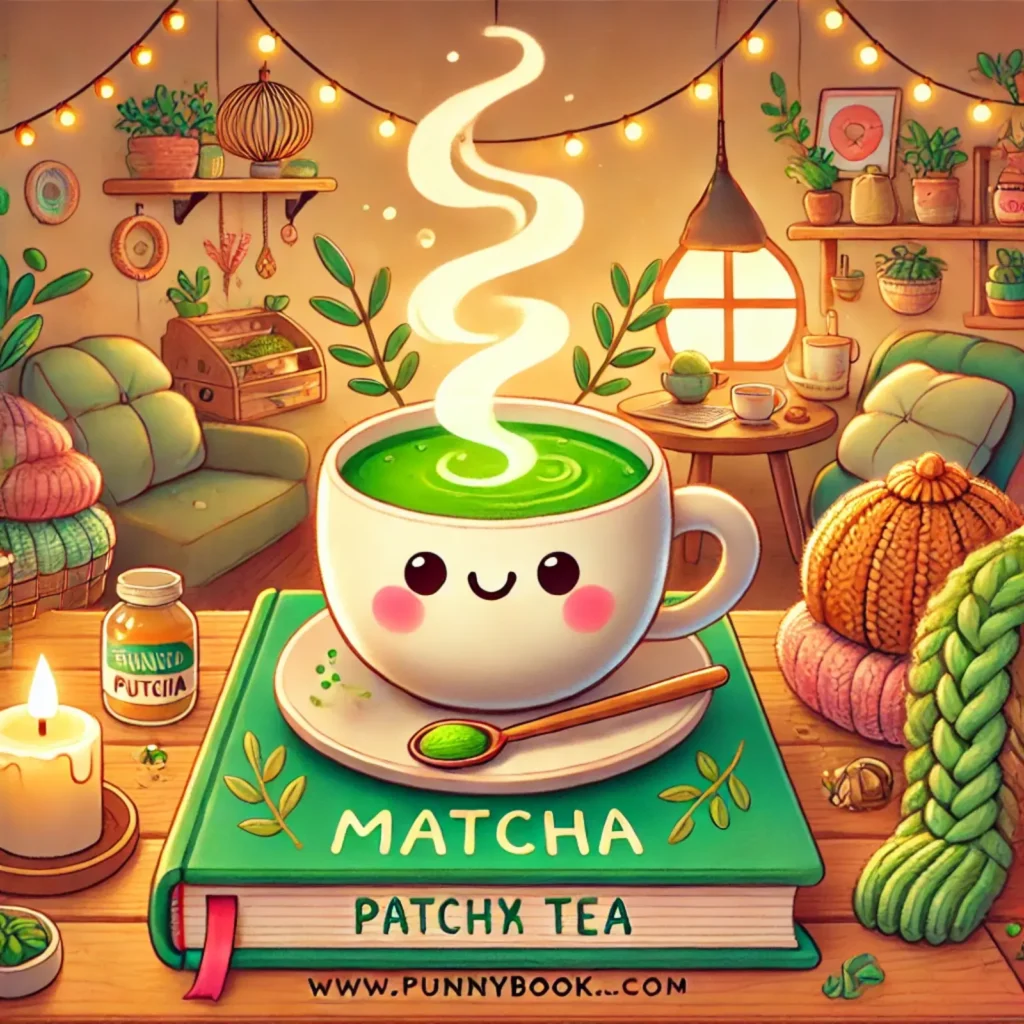 Cozy cup humor for matcha moments.