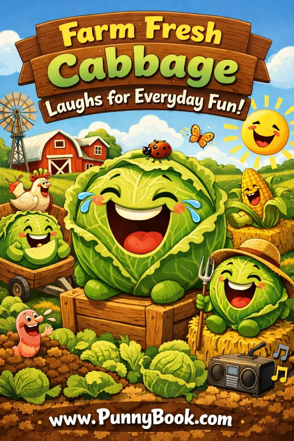 Farm fresh cabbage laughs for everyday fun